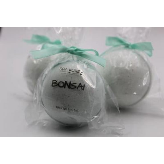 Spa Pure Bonsai Bath Bomb Fizzies, USA Made with Shea Butter, Ultra Moisturizing (3 Count) Pack of 1