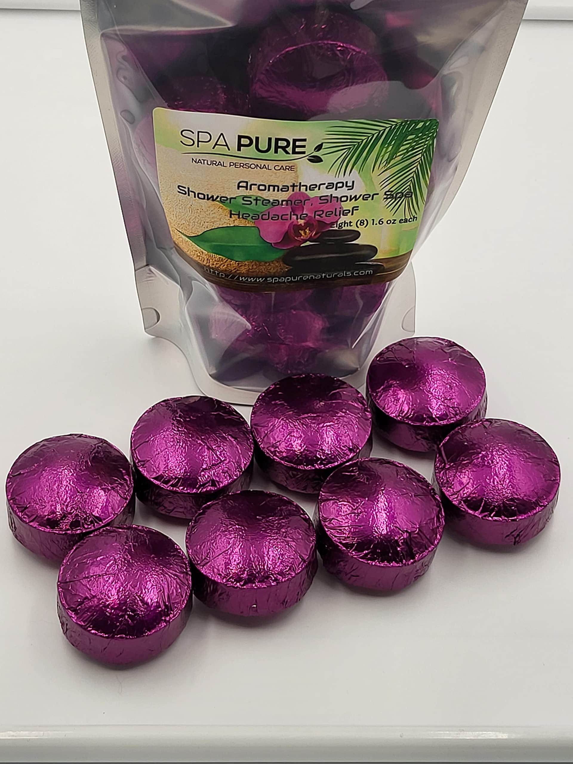 Spa Pure Headache Relief Aromatherapy Shower Bombs USA Made with 100