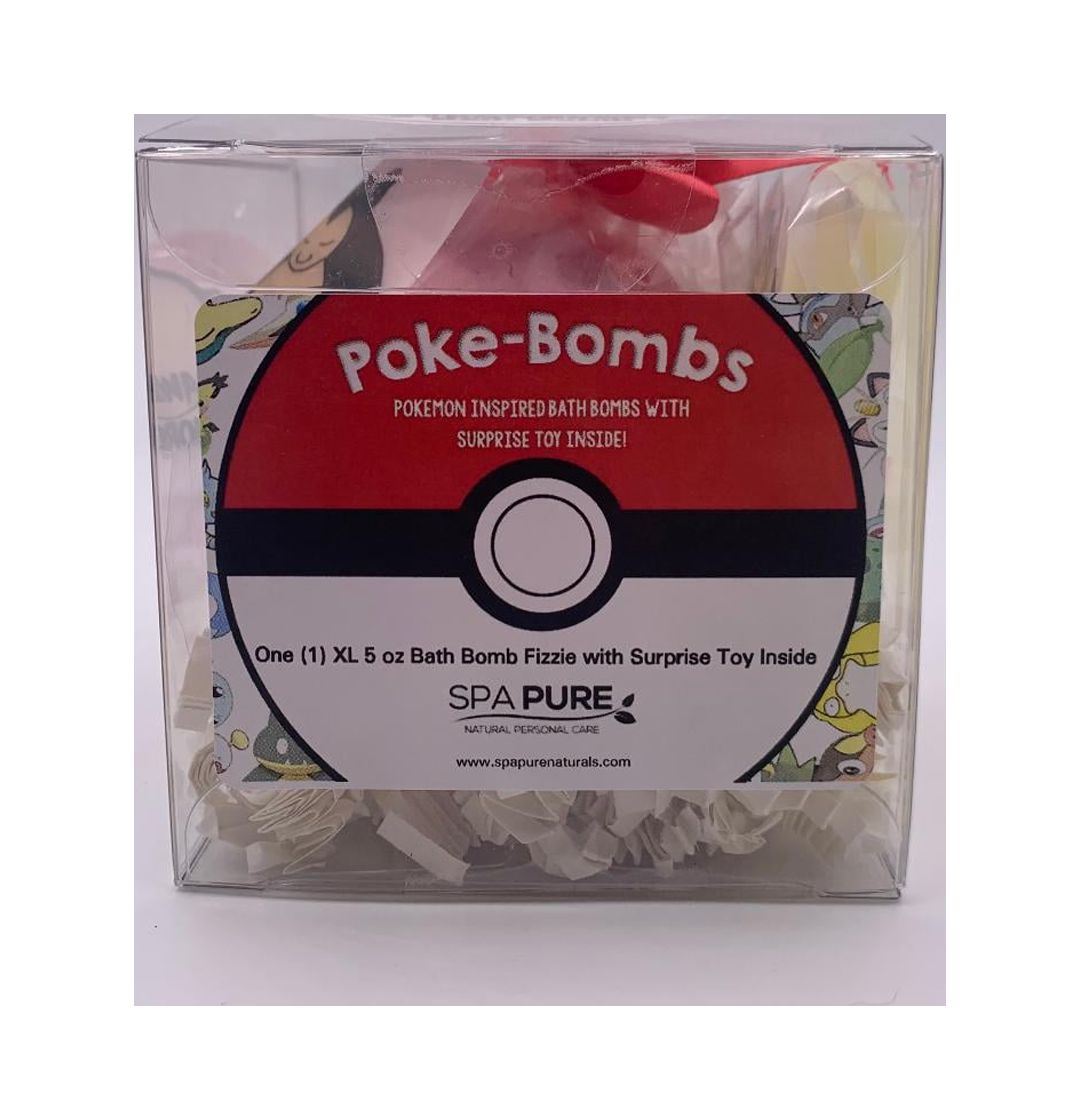 Spa Pure Kids Poke-Bomb Bath Bomb with Poke-Mon Toy Inside, USA Made (Pack of 1) - image 1 of 5