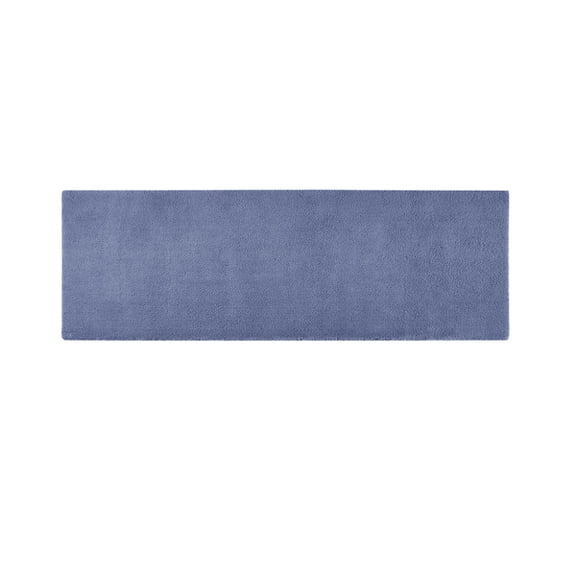 Spa-Quality High Pile Bath Rug Runner 24" x 72", Navy, Quick Dry Oeko-Tex Certified Long Mat