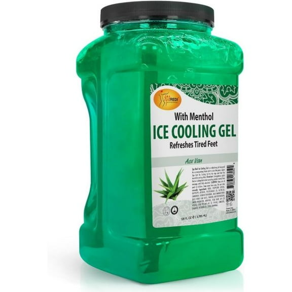Spa Redi Aloe Ice Cooling Gel, 1 Gallon Size - Relieves Tired, Aching Feet