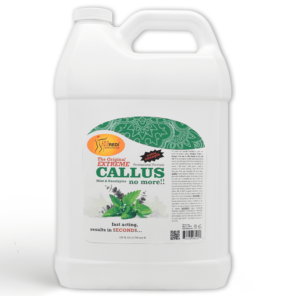 Spa Redi Mint and Eucalyptus Callus Remover Gel, 128 oz Removes