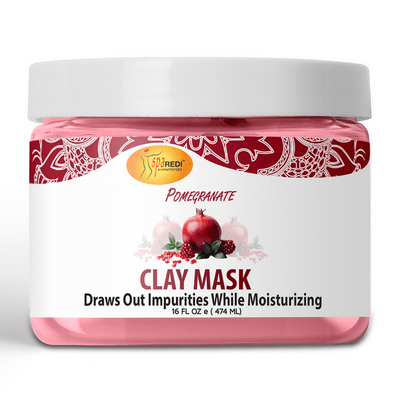 Spa Redi Pedi Clay Mask (Pomegranate, 16 oz)