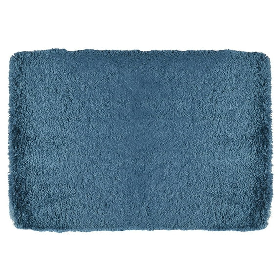 Spa Retreat Memory Foam Bath Rug in Peacock