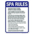 thumbnail image 1 of Spa Rules Sign, Pool Sign, (SI-6783), 1 of 1
