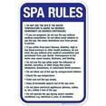 thumbnail image 1 of Spa Rules Sign, Pool Sign, (SI-6783), 1 of 1