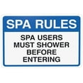 thumbnail image 1 of Spa Rules Sign,Pool Warning,Spa Rules Security Metal Signs for Outdoor Indoor Road Yard Garage Home Busines Street Wall Caution Decor 12 x 8 Inch, 1 of 4