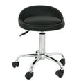 Spa Salon Stool with Back Rest Hydraulic Adjustable Height 5 Wheels 360
