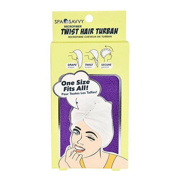 Spa Savvy Microfiber Twist Hair Turban