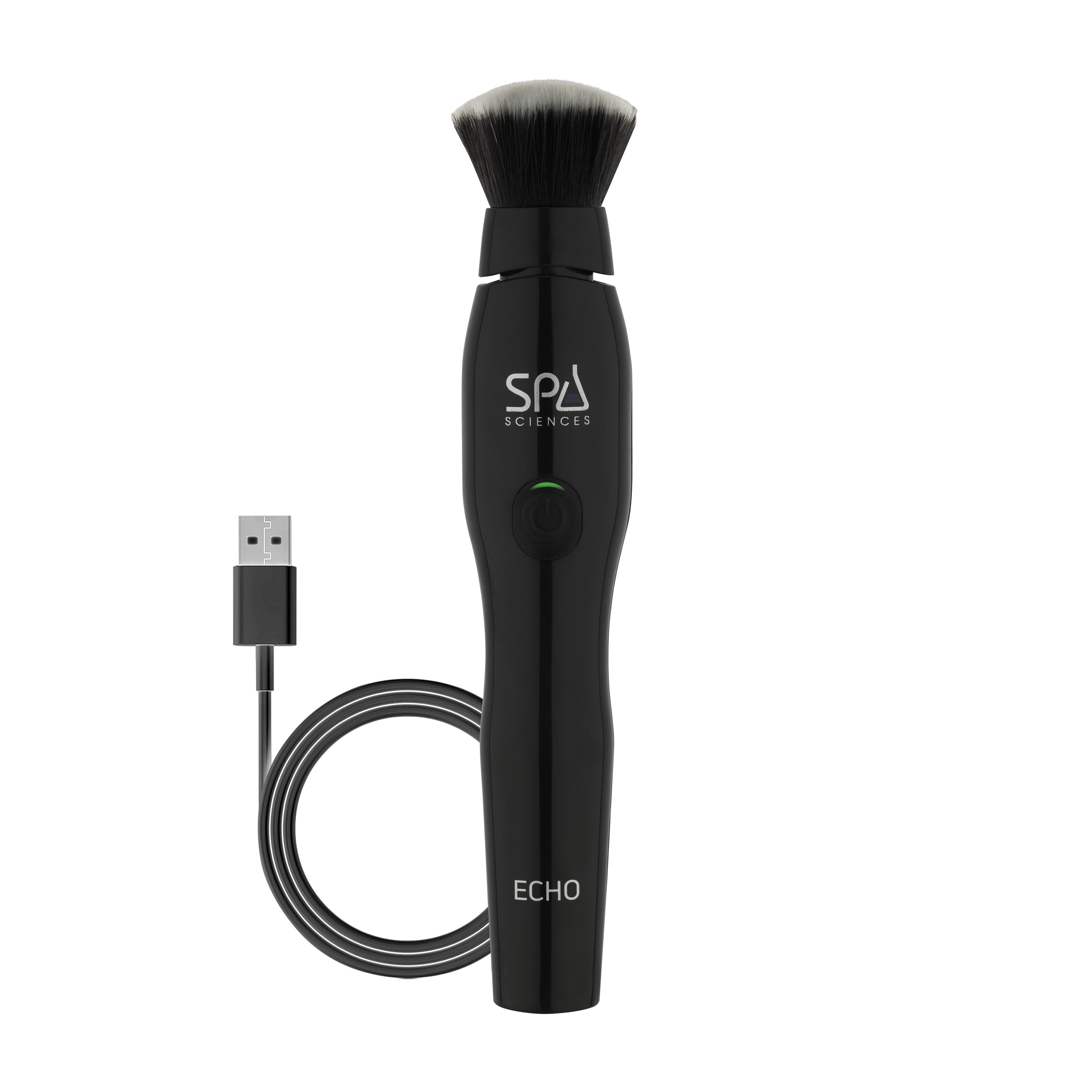 Spa Sciences ECHO, Rechargeable Sonic Makeup Brush with Antimicrobial