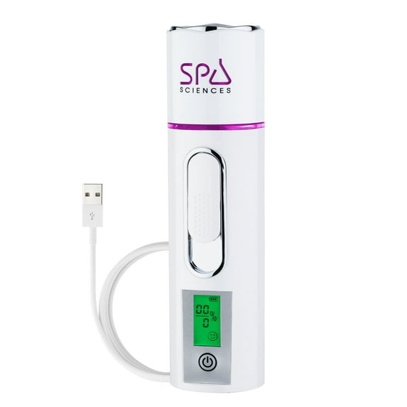 Spa Sciences NANO Facial Mister, Skincare and Makeup Mister, Rechargable, White