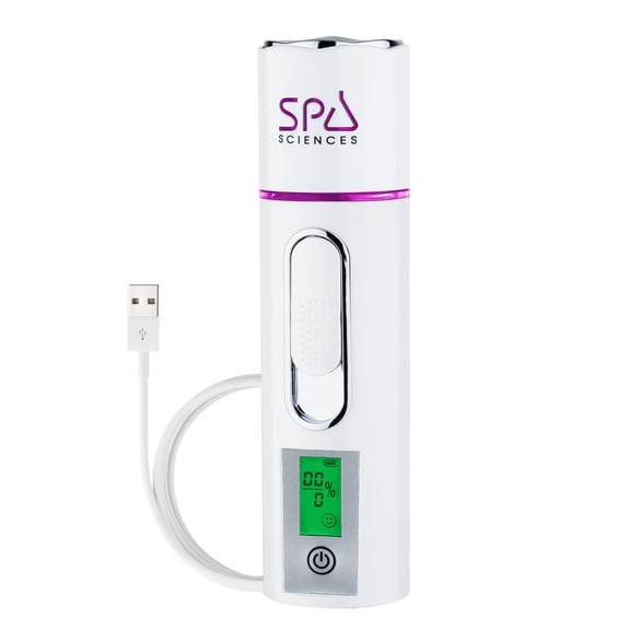 Spa Sciences NANO Facial Mister, Skincare and Makeup Mister, Rechargable, White