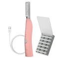thumbnail image 1 of Spa Sciences SIMA Dermaplane Razor, 2 in 1 Exfoliation and Hair Removal, 3 Speed, Includes 7 Tips, Rechargeable, Pink, OS, 1 of 10