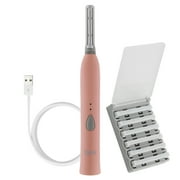 SPA SCIENCES - SIMA Patented Dermaplane Razor for Women Face – Painless 2-in-1 Facial Exfoliation & Peach Fuzz Hair Removal – Anti-Aging – 3 Speeds – Rechargeable – 7 Weeks Treatment