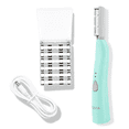 thumbnail image 1 of Spa Sciences Sima Dermaplane Razor, 2 in 1 Exfoliation and Hair Removal, 3 Speed, Includes 7 Tips, Rechargeable, Green, 1 of 9