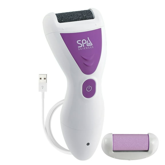 Spa Sciences VIVA: Pro Rechargeable Foot File, Dual- Speed, Diamond Crystals, Hard/Callus & Dead Skin Ultra Coarse & Fine Head
