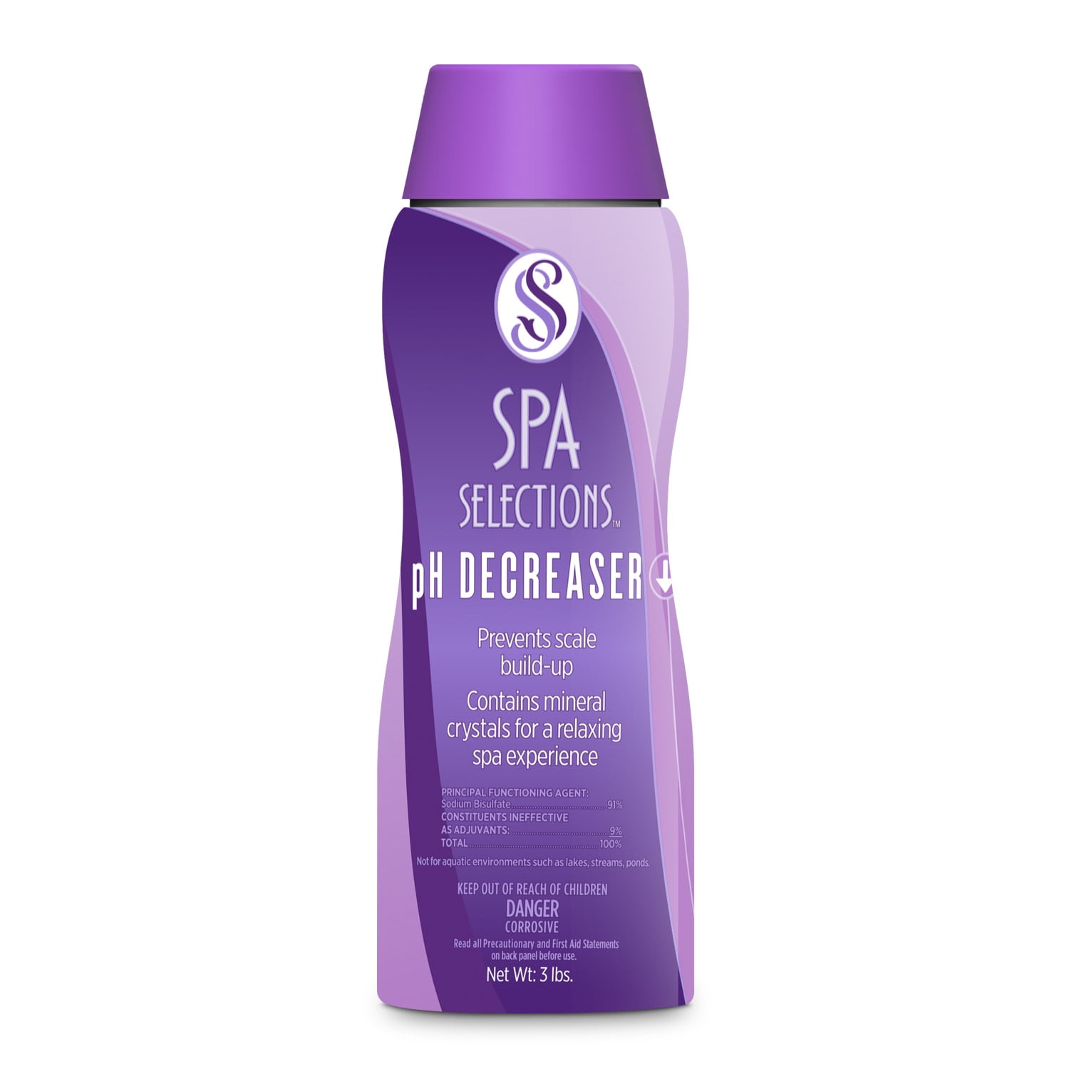 Spa Selections, pH Decreaser for Spas and Hot Tubs, 3 Pounds