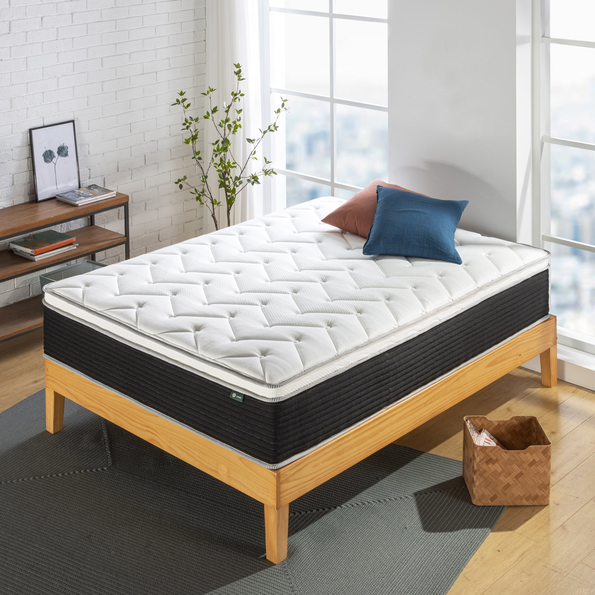 Spa Sensations By Zinus 12" Classic Pocket Spring Hybrid Mattress ...