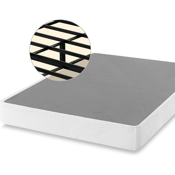 Spa Sensations By Zinus 9" Metal Smart Box Spring / Mattress Foundation Easy Assembly, Full