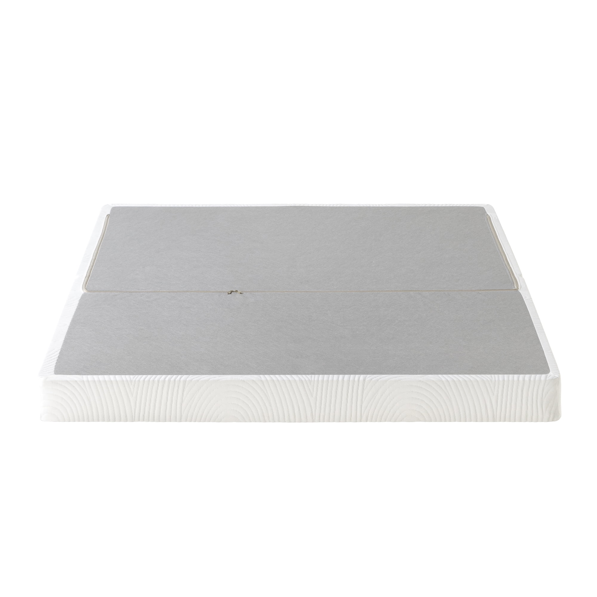 Spa Sensations By Zinus No Assembly 4" White Mattress Foundation Metal Box Spring, Queen