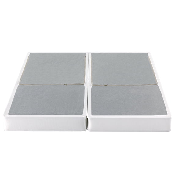 Zinus Spa Sensations No Assembly 7.5" White Metal Box Spring, Split King