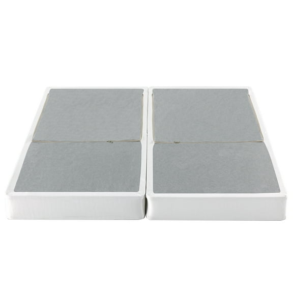 Spa Sensations By Zinus No Assembly 7.5" White Metal Box Spring, Split King