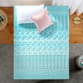 thumbnail image 1 of Zinus Spa Sensations 3" Green Tea Gel Memory Foam Zoned Support Mattress Topper, Full, 1 of 8