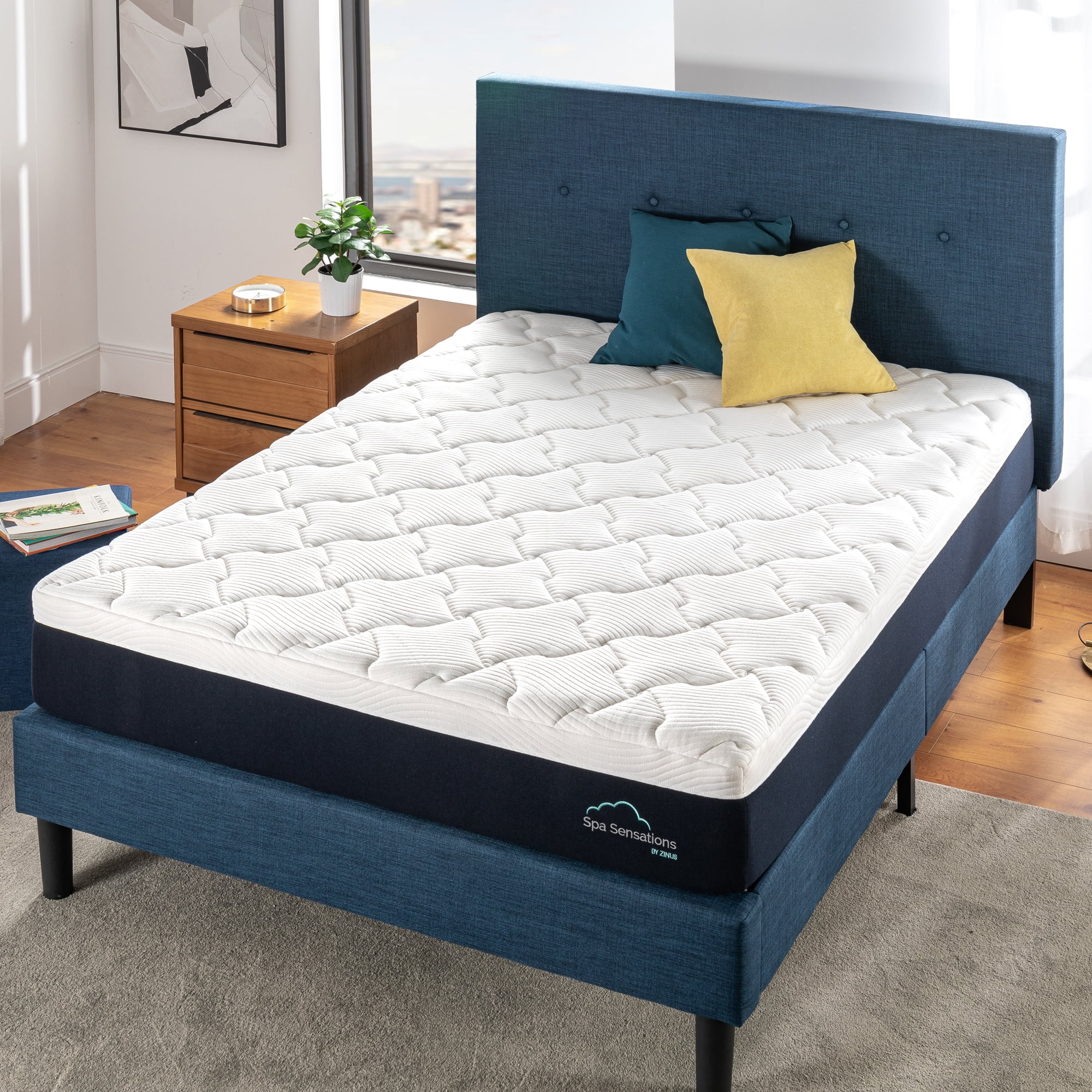 Spa Sensations by Zinus Comfort Medium 10" Memory Foam Mattress, Made in the USA of US Foam and