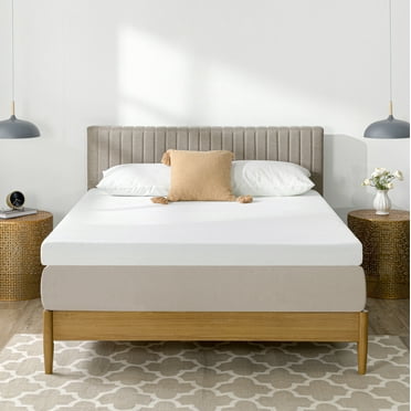 Spa Sensations by Zinus Dual-Layer 4" Memory Foam Mattress Topper, Full