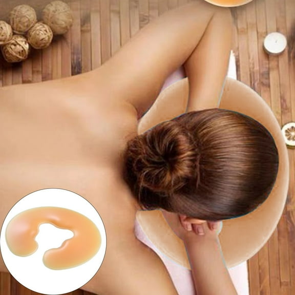 Spa -Shaped Silicone Face Down Pillow Washable Reusable Beauty Cushion for Relaxation Comfort Massage Treatments