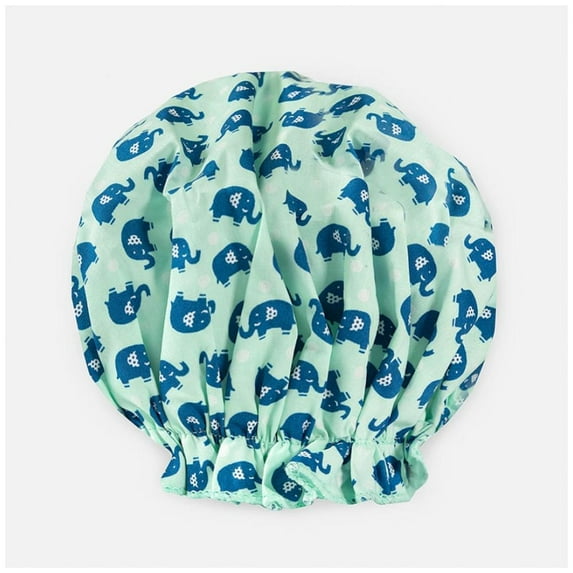 Spa Sister Bouffant Shower Cap- Elephants