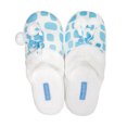 Spa Sister Cheers Spa Slippers, Blue Ice