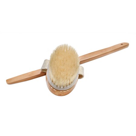 Spa Sister Long Wooden Bath Brush, Regular