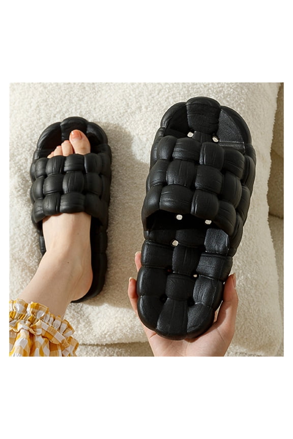 Spa Slippers Massage Bubble Slides Slippers for Women,Funny Non-slip Gym House Slippers Shower Bedroom Slippers,Soft Pillow Stress Relief Slide Sandals for Ladies