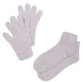 thumbnail image 1 of Spa Socks And Gloves Set - Aloe Infused - Purple, 1 of 2