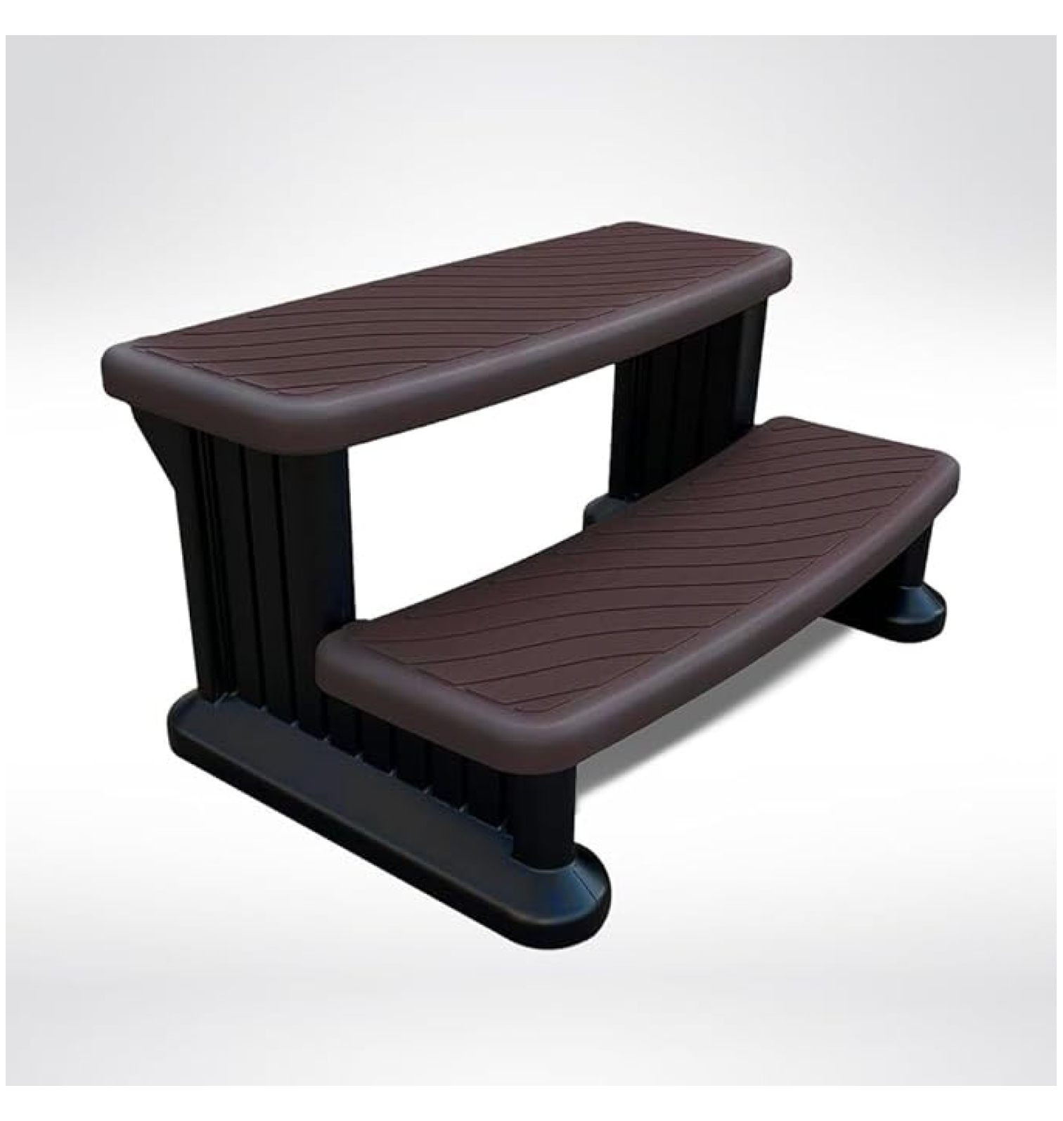 Spa Steps for Hot Tubs - 2 Step Outdoor Stair with No Slip Grip ...