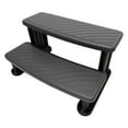 thumbnail image 1 of Spa Steps for Hot Tubs - 3 Step Outdoor Hot Tub Steps with No Slip Grip - Universal Fit for Any Spa Shape - Light Grey, 1 of 6