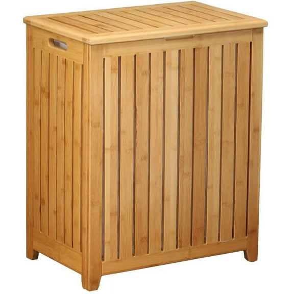 Spa-Style Bamboo Laundry Hamper
