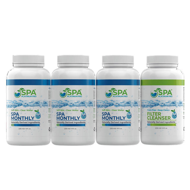 Spa Platinum Pro Starter Hot Tub Treatment Kit, Cleaner & Maintenance