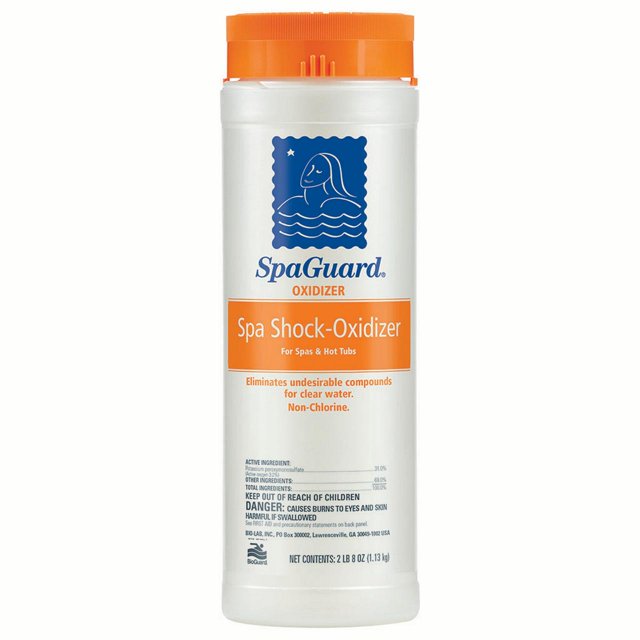 SpaGuard Spa Shock Oxidizer for Hot Tubs & Spa, Buffered NonChlorine Crystals 35 Oz