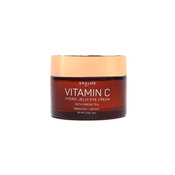 SpaLife Brighten + Depuff Vitamin C Hydro-Jelly Eye Cream with Green Tea - (for All Skin Types)
