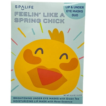 SpaLife Lip & Under Eye Mask Feelin Like A Spring Chick Green Tea Rose Essence