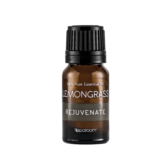 SpaRoom Aromatherapy 100% Pure Undiluted Essential Oil, Rejuvenate Lemongrass, 10 mL