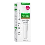SpaScriptions Clinicals Depuffing Caffeine Eye Cream, Under Eye Cream with Peptides for Puffiness and Dark Circles, Dermatologist Tested, 0.5 fl oz