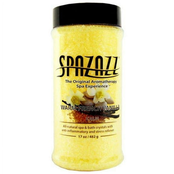 Spazazz SPZ-102 17 oz Aromatherapy Spa & Bath Crystals, Warm French Vanilla Calm