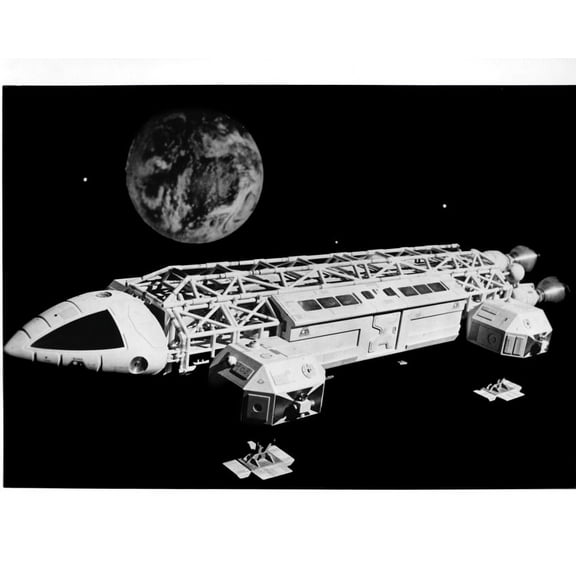 Space: 1999 Eagle Aircraft Orbits Earth 24x36 Classic Hollywood Poster
