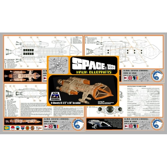 Space 1999 Hawk Blueprints