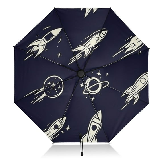 Space Adventure Extra Large Automatic Umbrella, UV Protection, Waterproof, Auto Open and Close