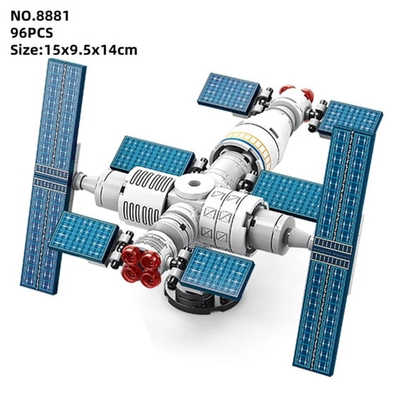 Space Aerospace Model Building Blocks Set, ABS Plastic STEM Space Exploration Bricks, Multi Spacecraft & Rocket Models with Launch Tower, Educational Construction Toy Gift for Kids Boys Ages 6+