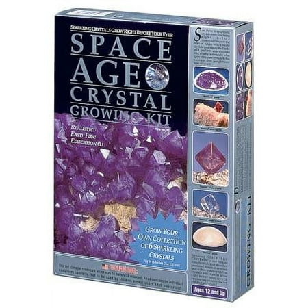 Space Age Crystals: 6 Crystals "Amethyst and Diamond"